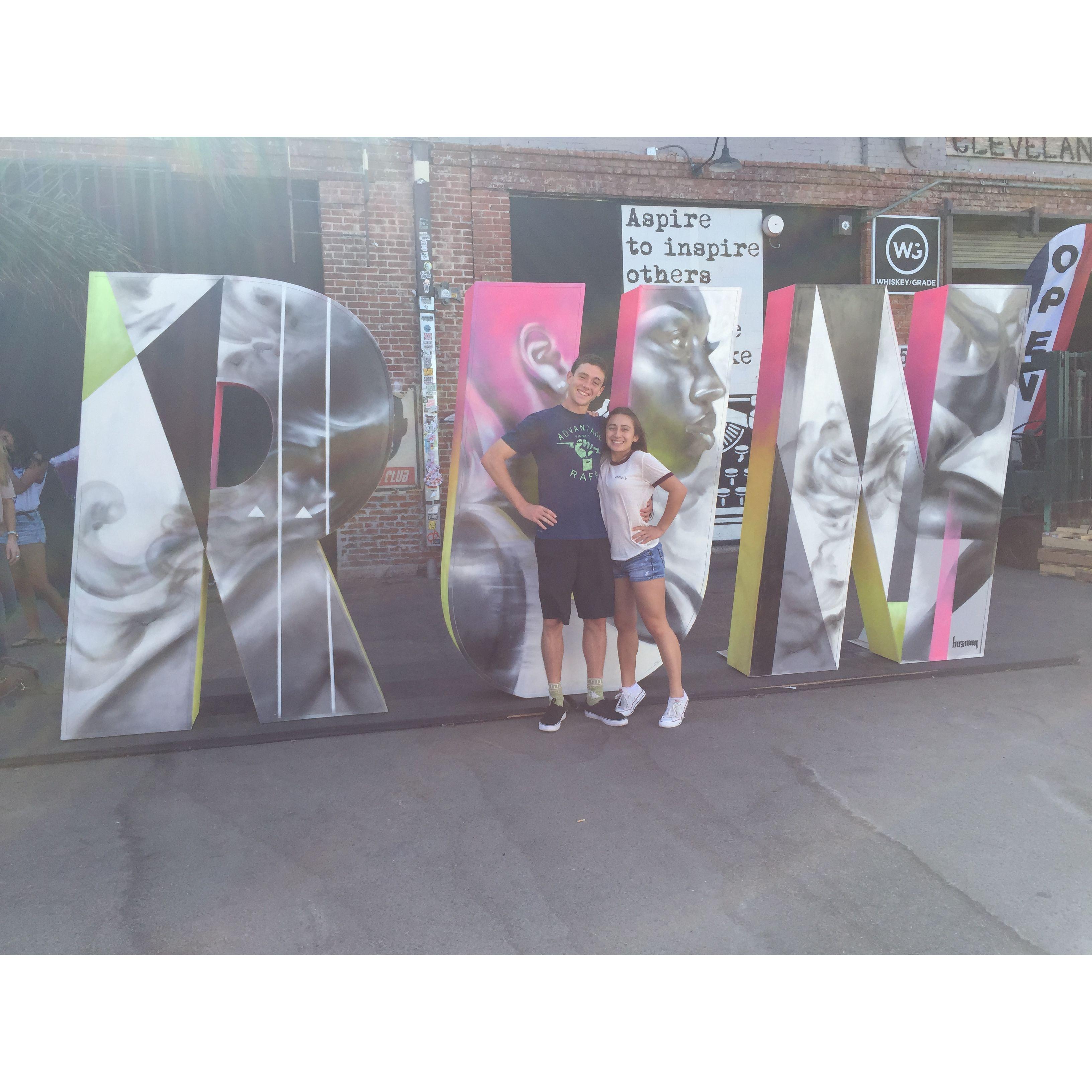 2016 - In Los Angeles after helping Angelica move in to her new home for college at The Los Angeles Film School.