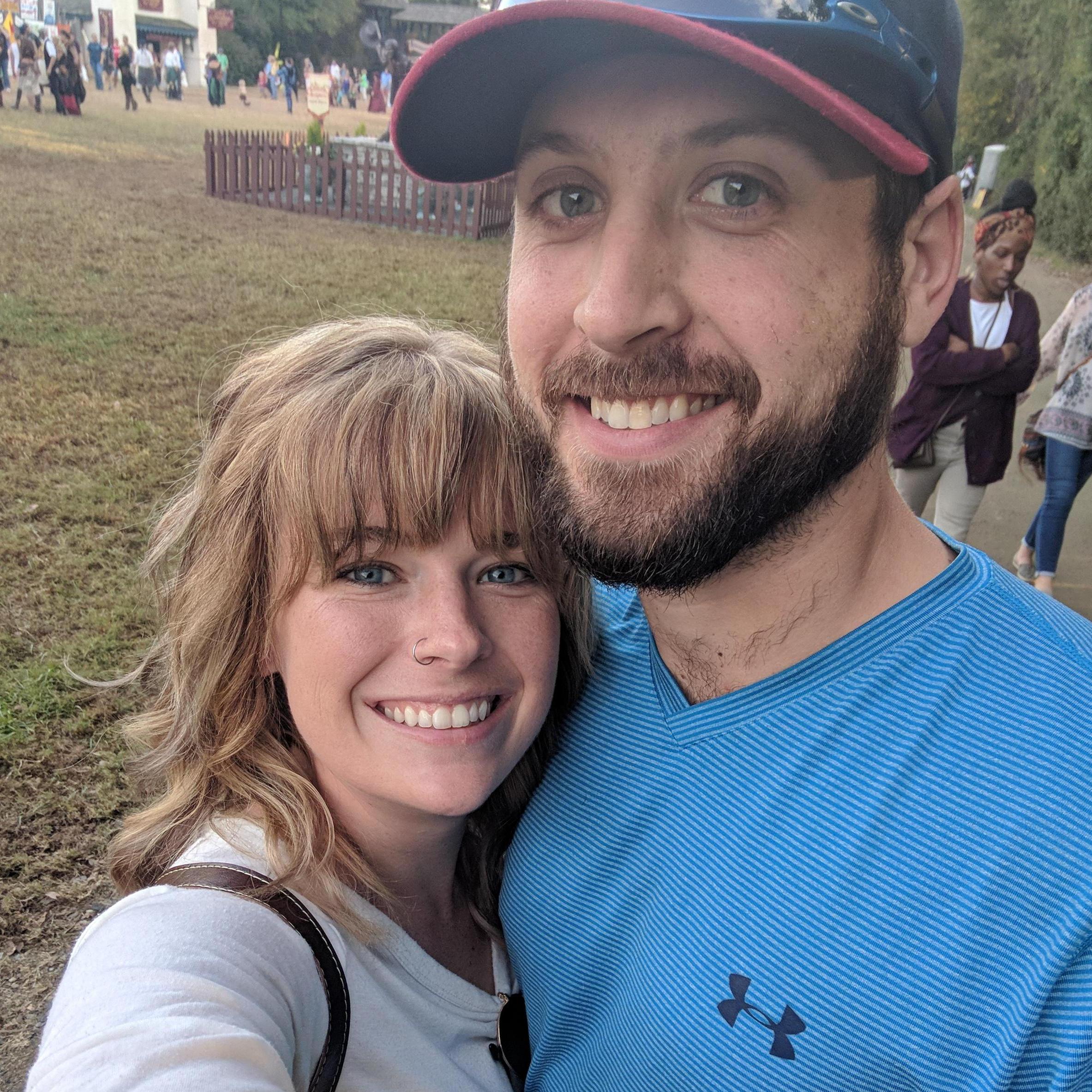 His first Renn Fest, and a lifelong tradition now :)