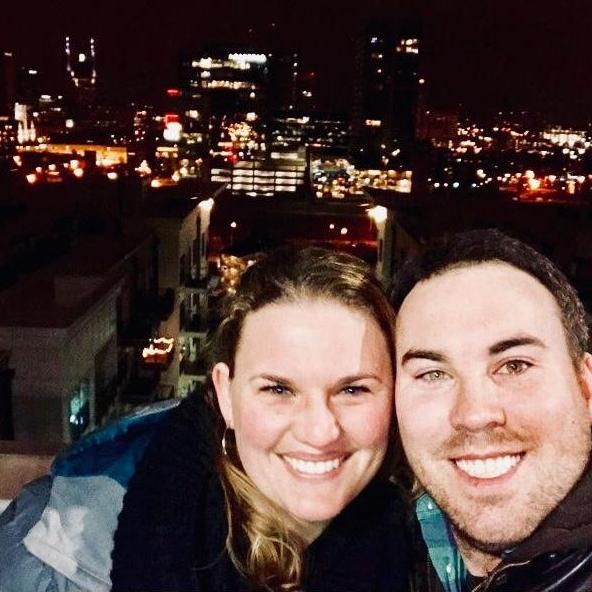 Ali and Mike on their rooftop in Nashville, just weeks after making the big move.
February, 2018