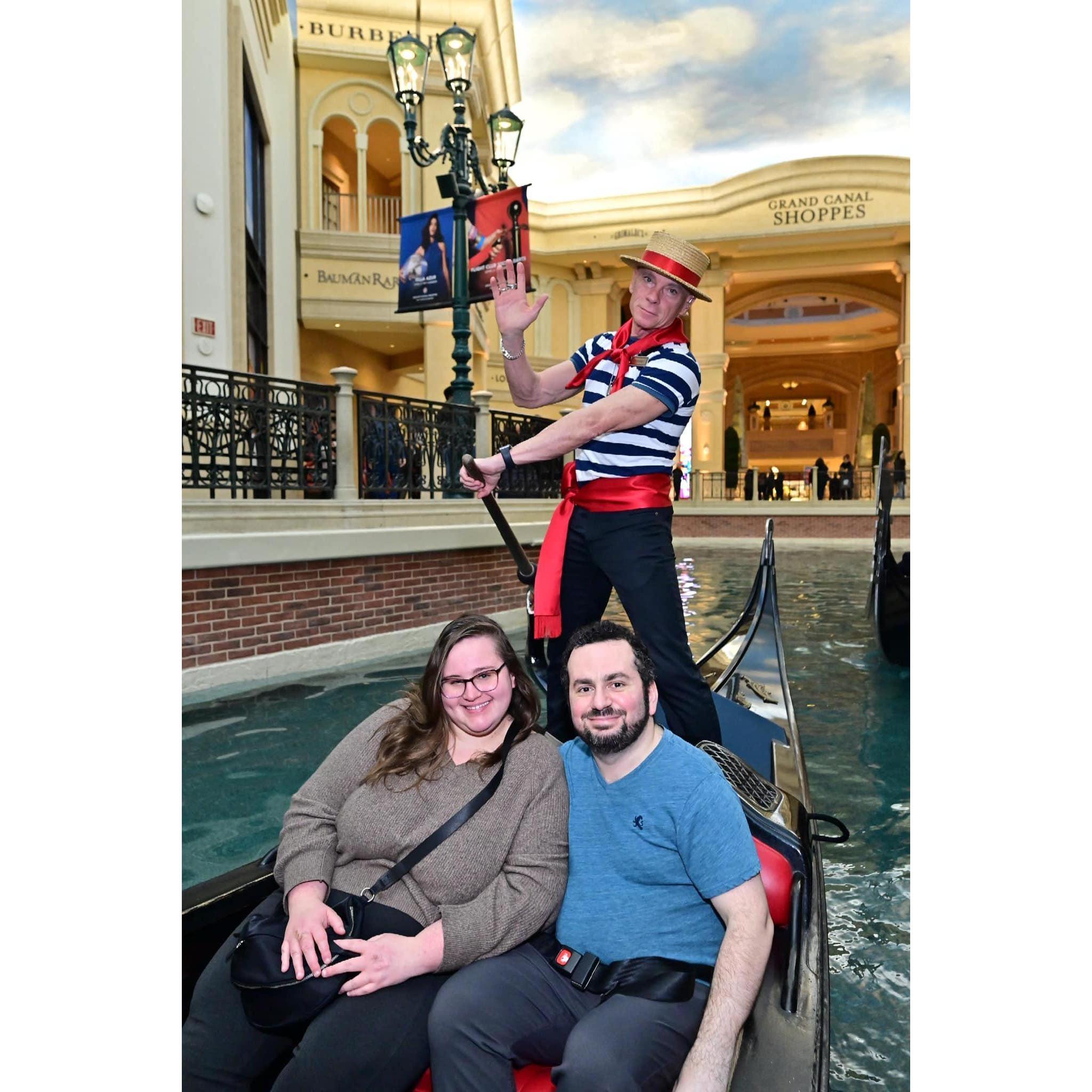 Gondola ride in Vegas