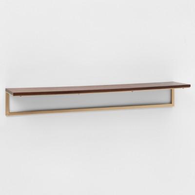 36" x 7" Wood & Metal Wall Shelf - Project 62™