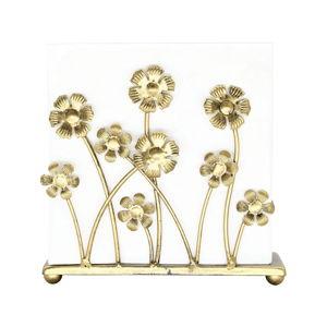 Napkin Holder - W Bronze, Sunflower