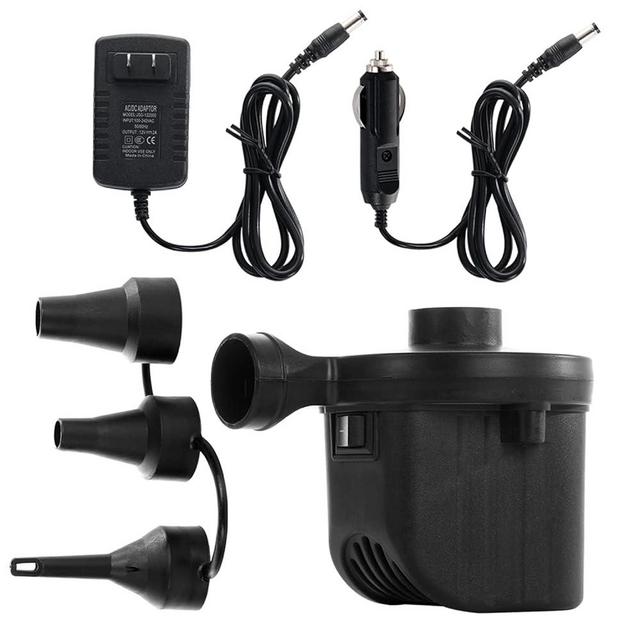 Newpol Inflatable Bed Pump, Electric Air Pump(450L/Min,110gal/Min) for Air Mattress Beds, Inflatable Swimming Pools, Swimming Ring. AC110-240V/DC12V