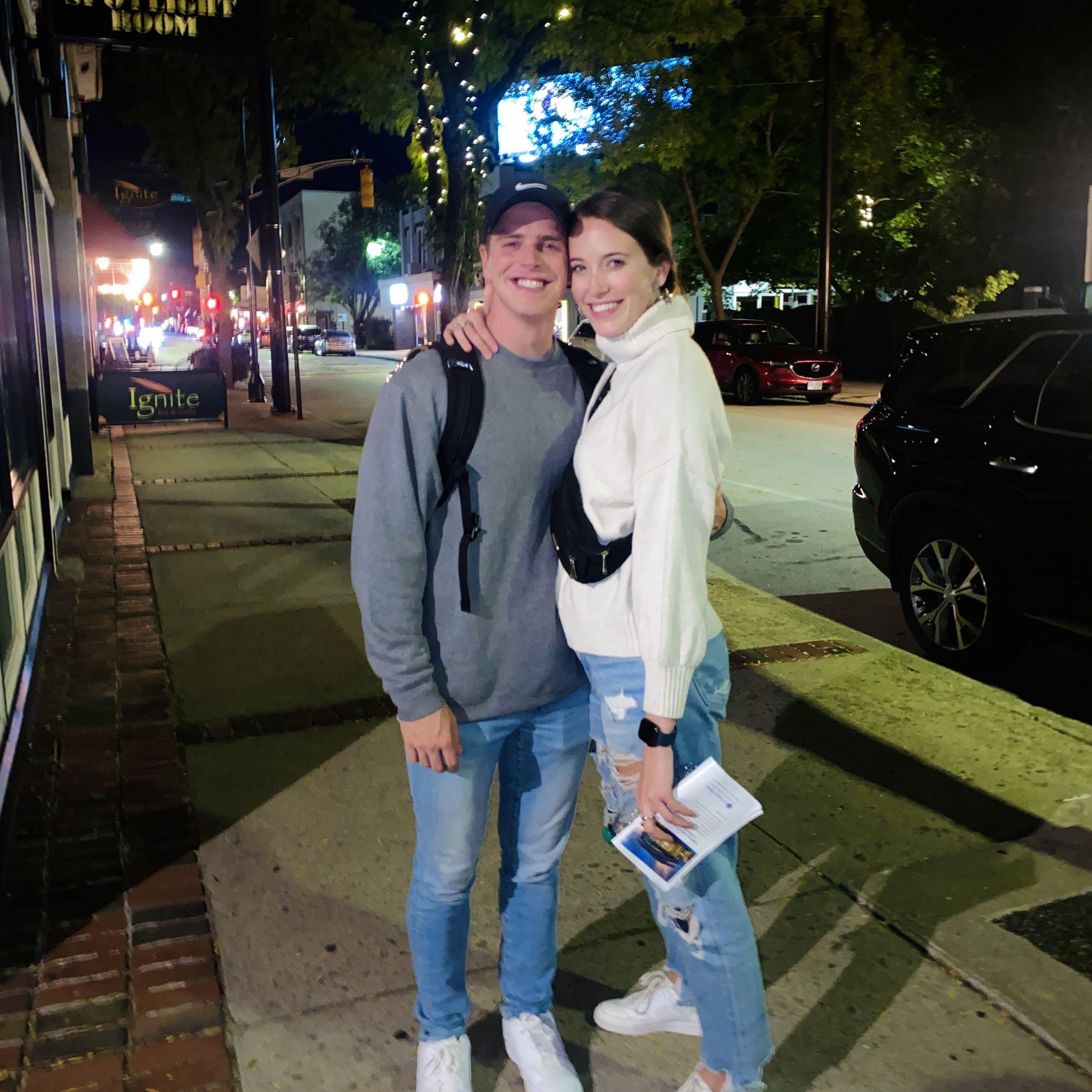 Outside of the Palace Theater in NH where Jackson performed in three different productions