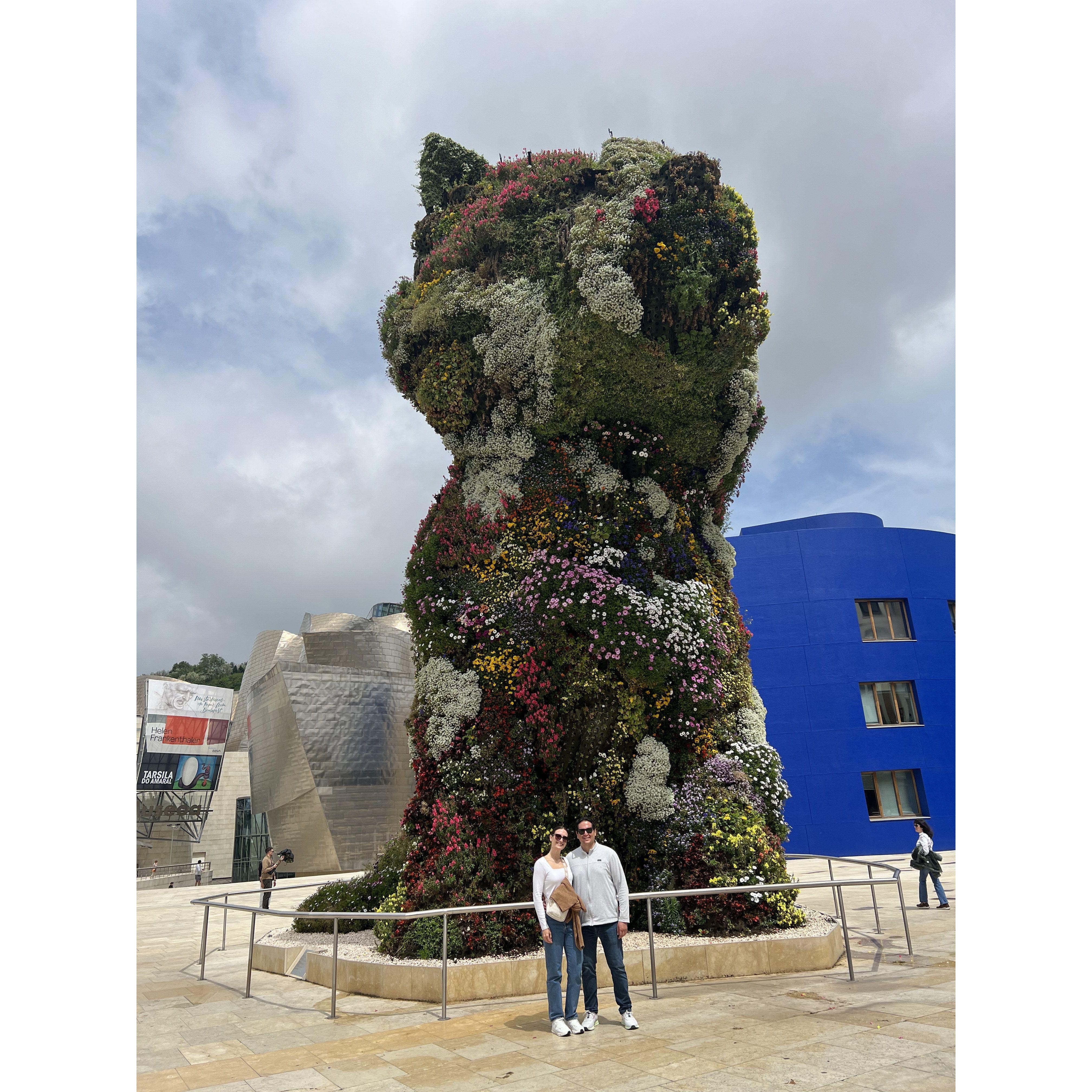 Outside The Guggenheim Museum in Bilbao | May 2025