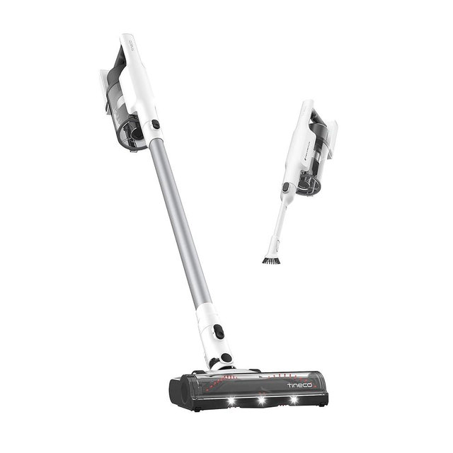 Tineco A20 Cordless Stick Vacuum Cleaner, Powerful Suction, 3 Modes for Multi-Level Messes, 1L Larger Dustbin, Ergonomic Dual-Handle Design, Wall-Mount Dock, LED Headlight