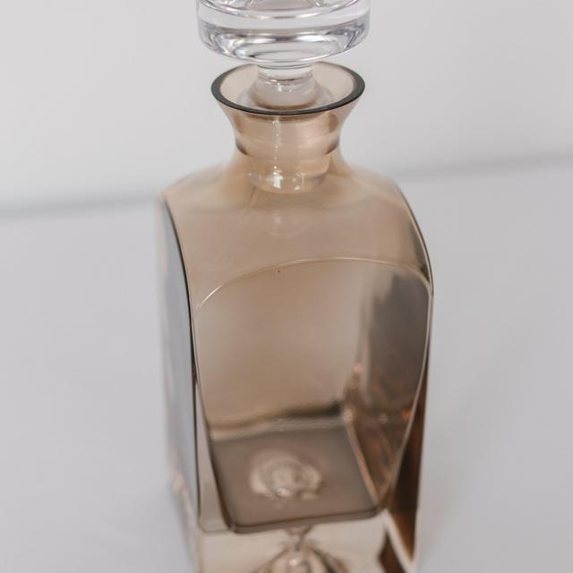 Estelle Colored Decanter- Heritage {Amber Smoke}