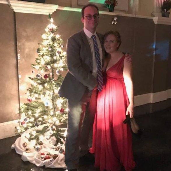 We took a waltzing class at the Harvard Dudley House holiday party in 2016.