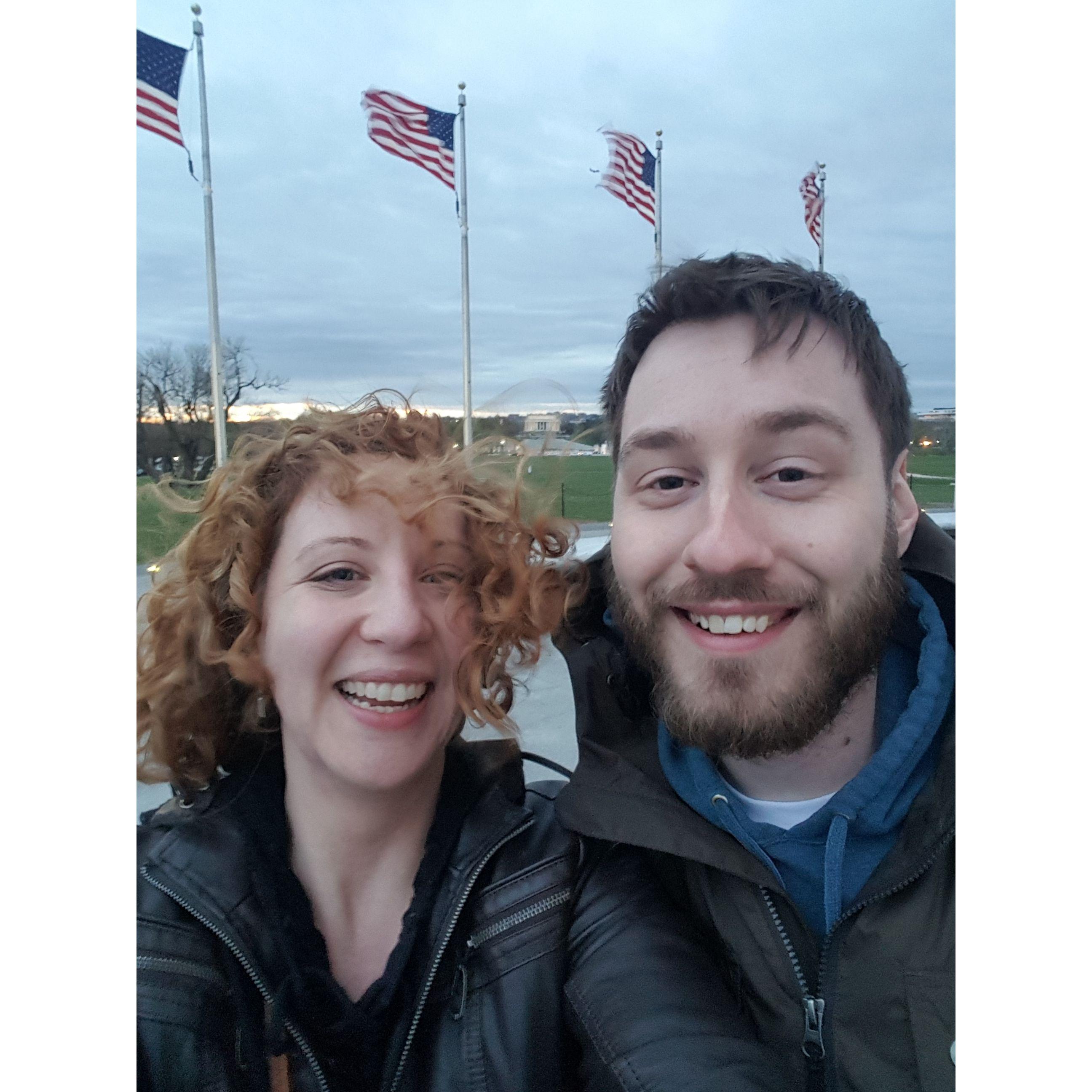 Our first trip together to D.C.