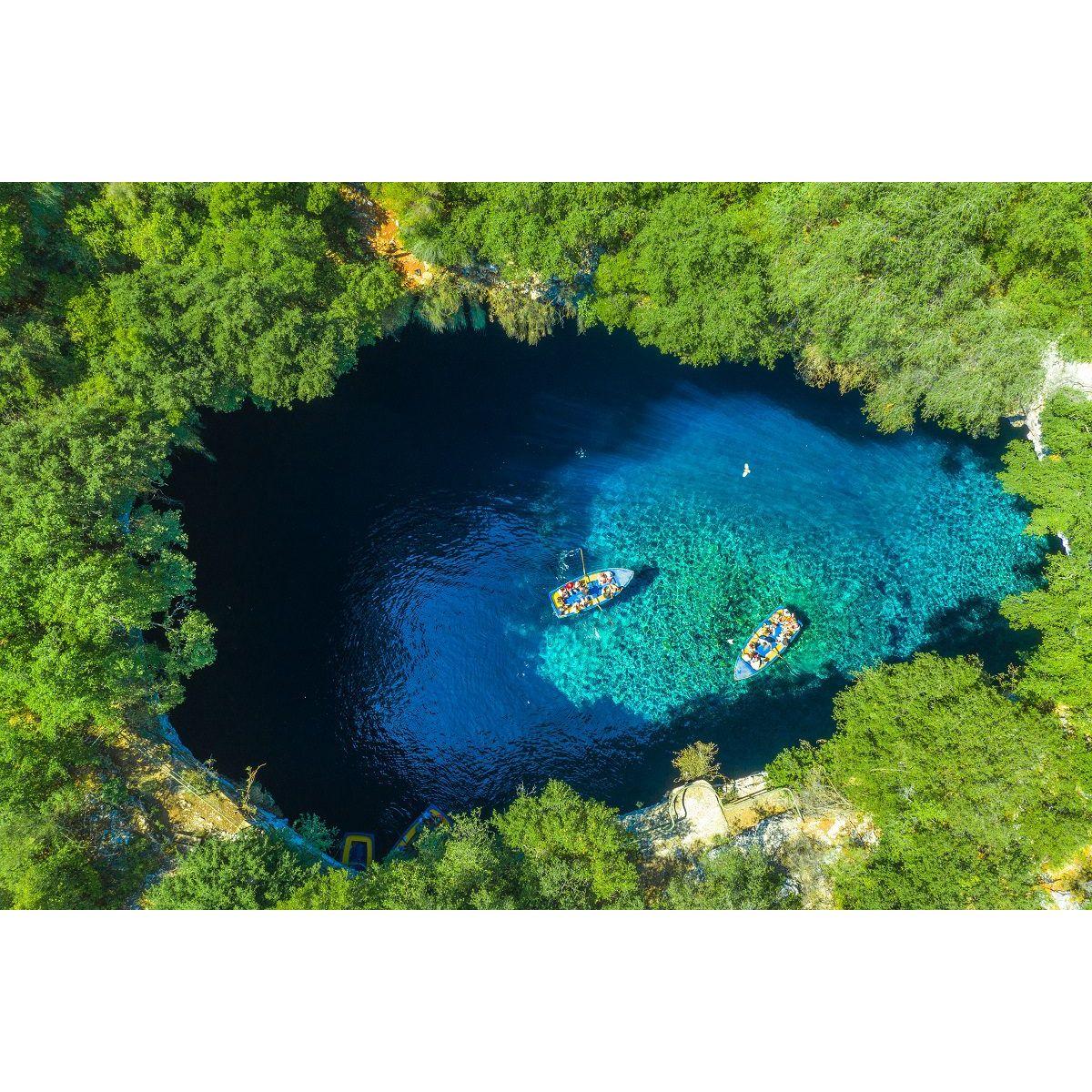the cave from above
