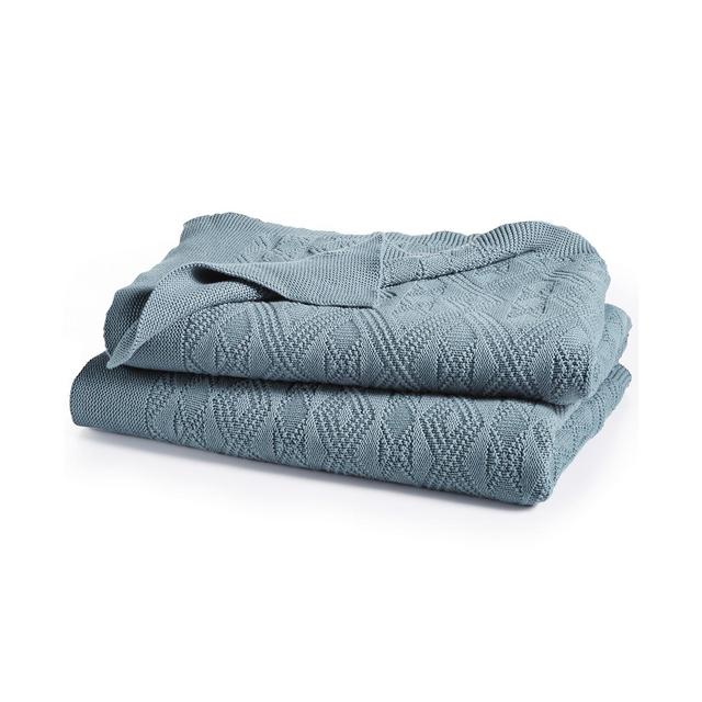 Lauren Ralph Lauren Cotton Double Diamond Knit Throw