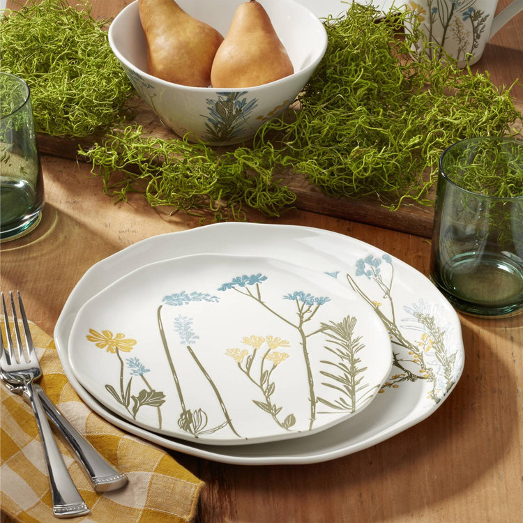 Lenox, Wildflowers 12-Piece Dinnerware Set, Service for 4 | Zola