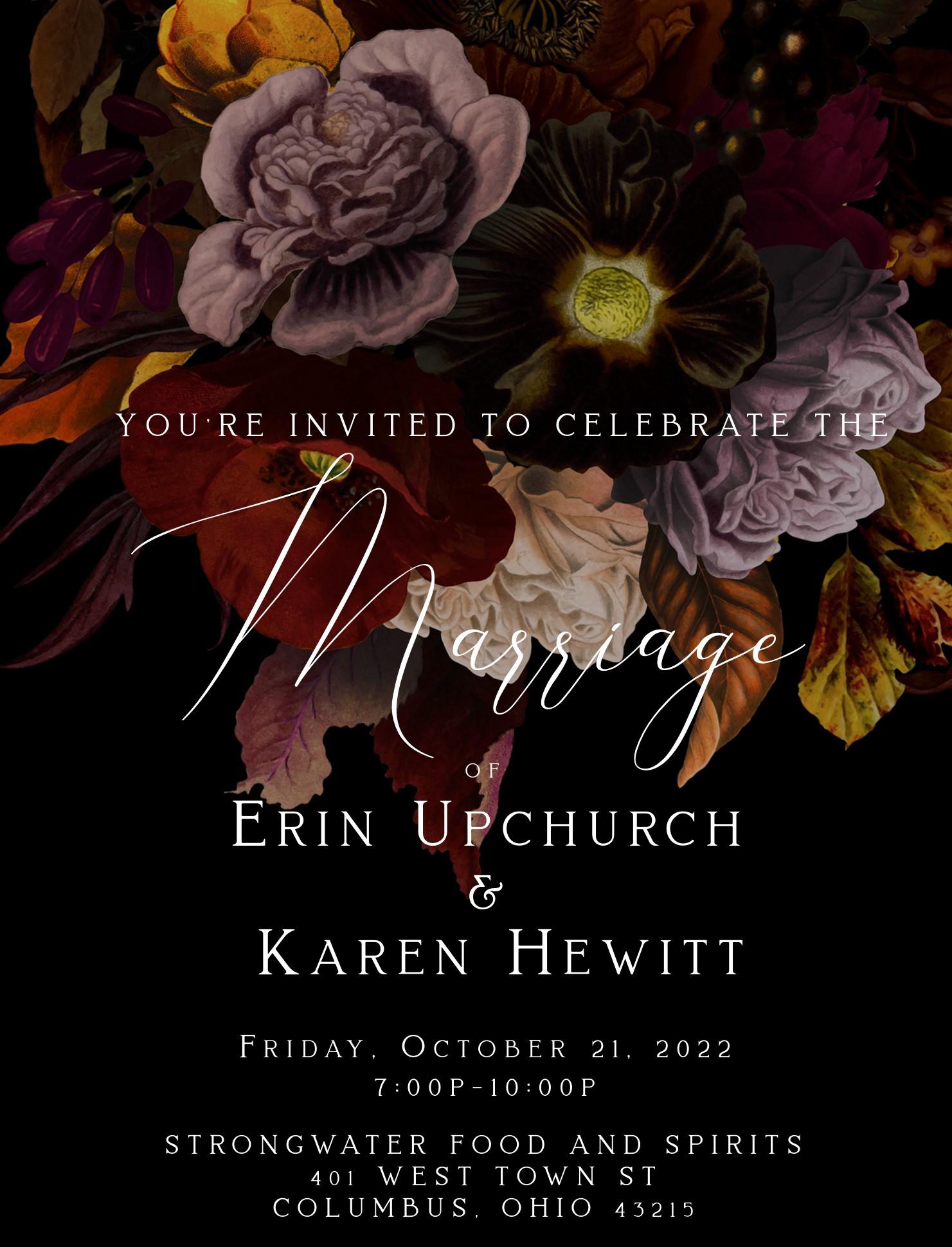 The Wedding Website of Erin Upchurch and Karen Hewitt