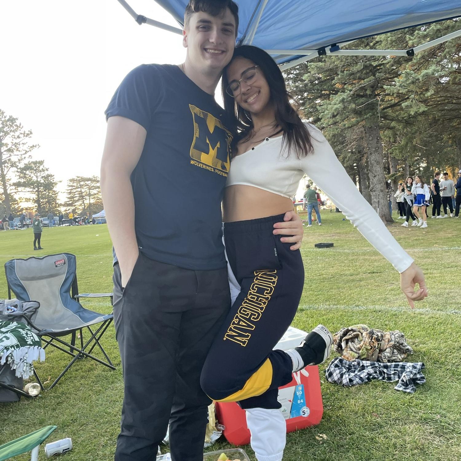 First Michigan vs Michigan state tailgate together