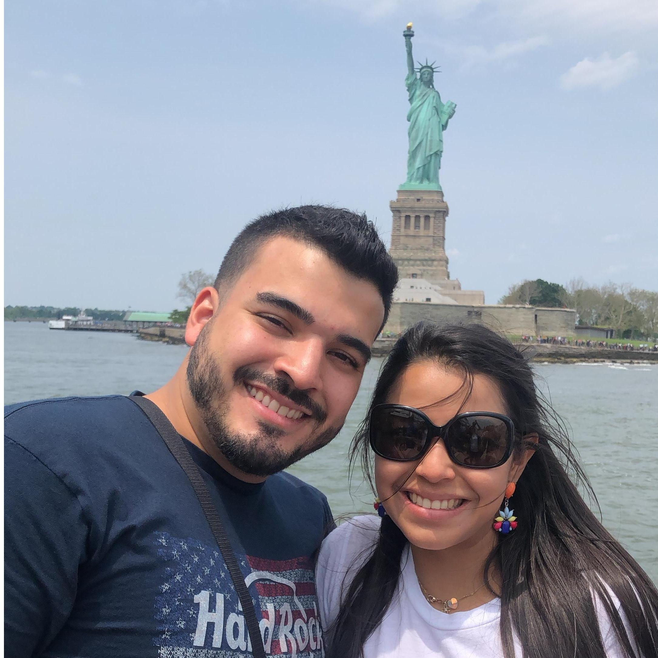 Conocimos juntos la Estatua de la Libertad