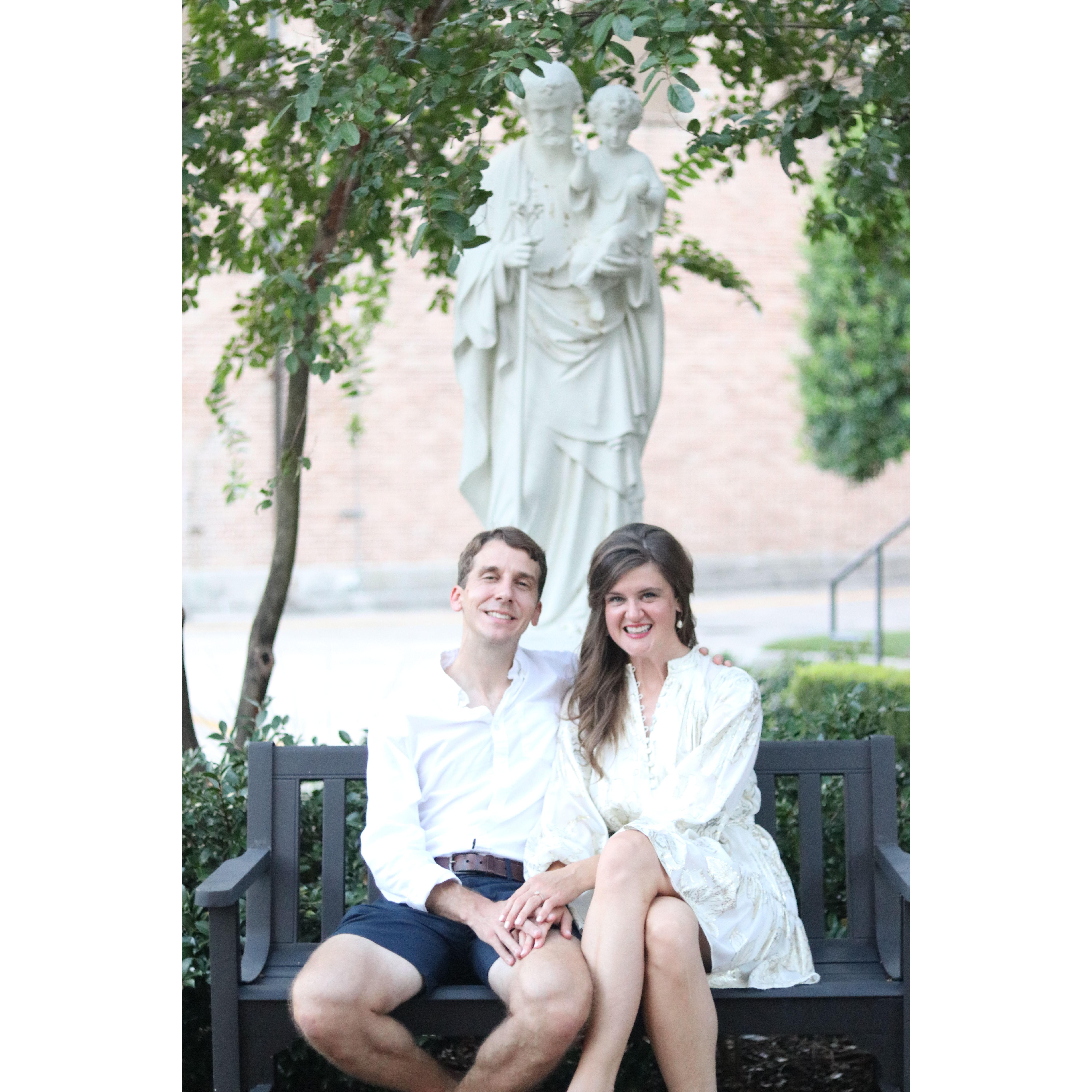 Our main man, St. Joseph, on whose feast day we got engaged! March 19, 2023