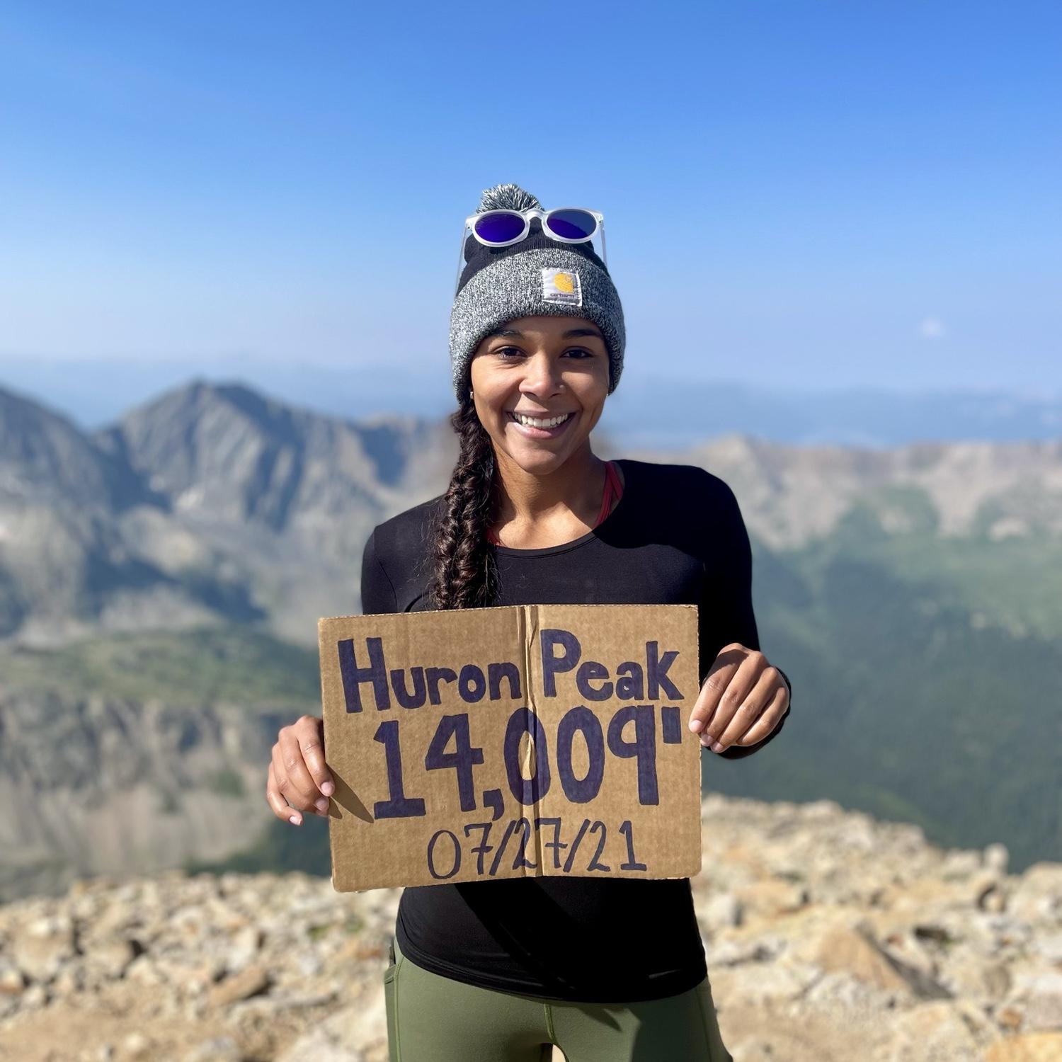 Amber’s first fourteener in CO!