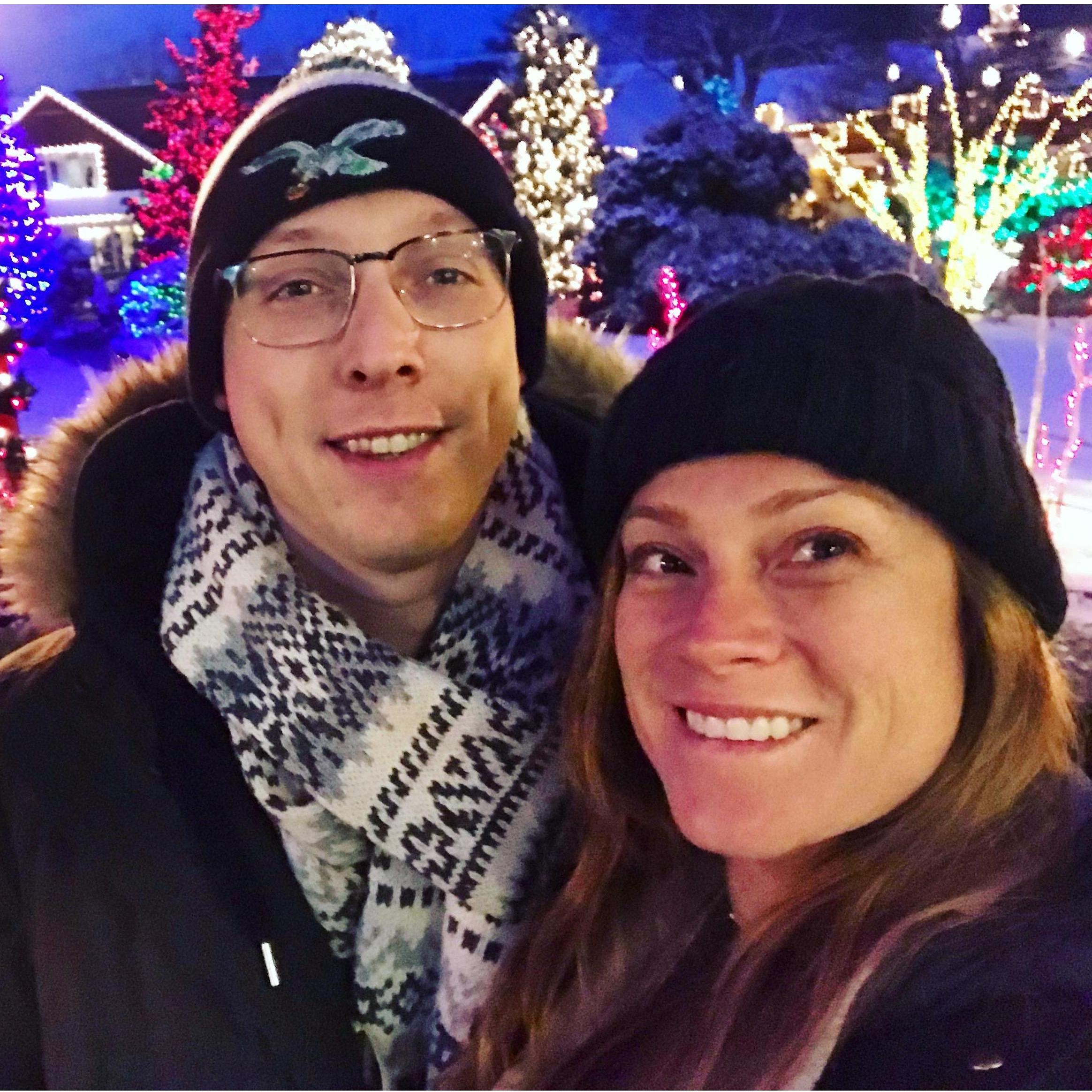 I brought Tiffany home for the first time to celebrate our first Christmas together. Here we are in New Hope aka a winter wonderland.
