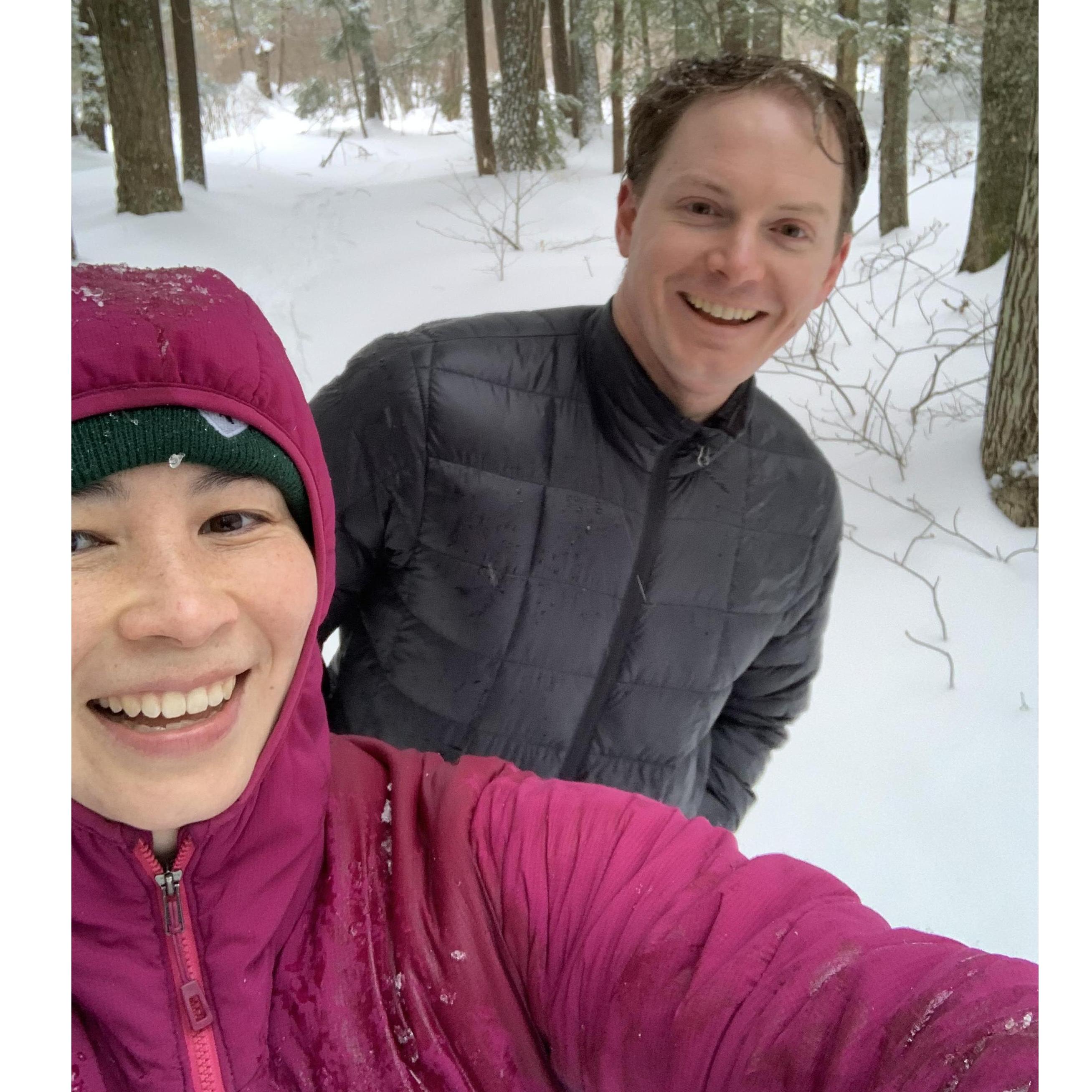 First snowshoeing adventure!