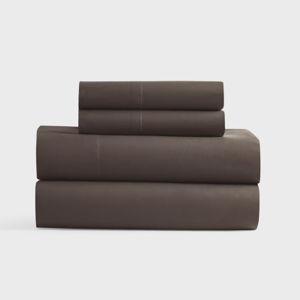 Classic Organic Percale Sheet Set in Espresso