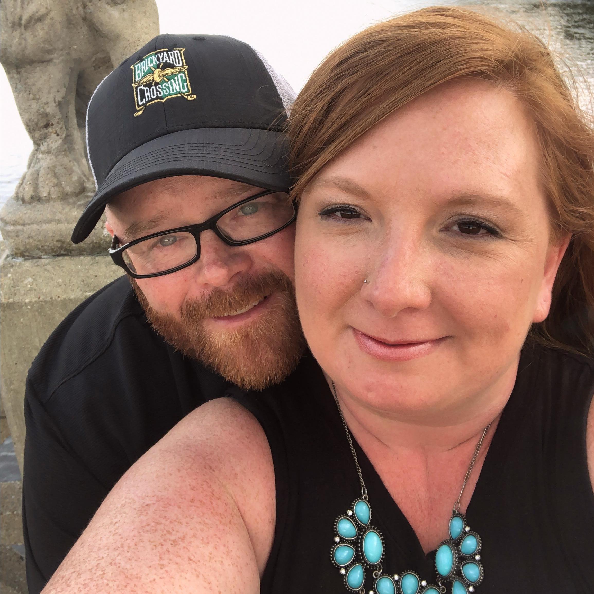A river walk after dinner on our first-weekend getaway.