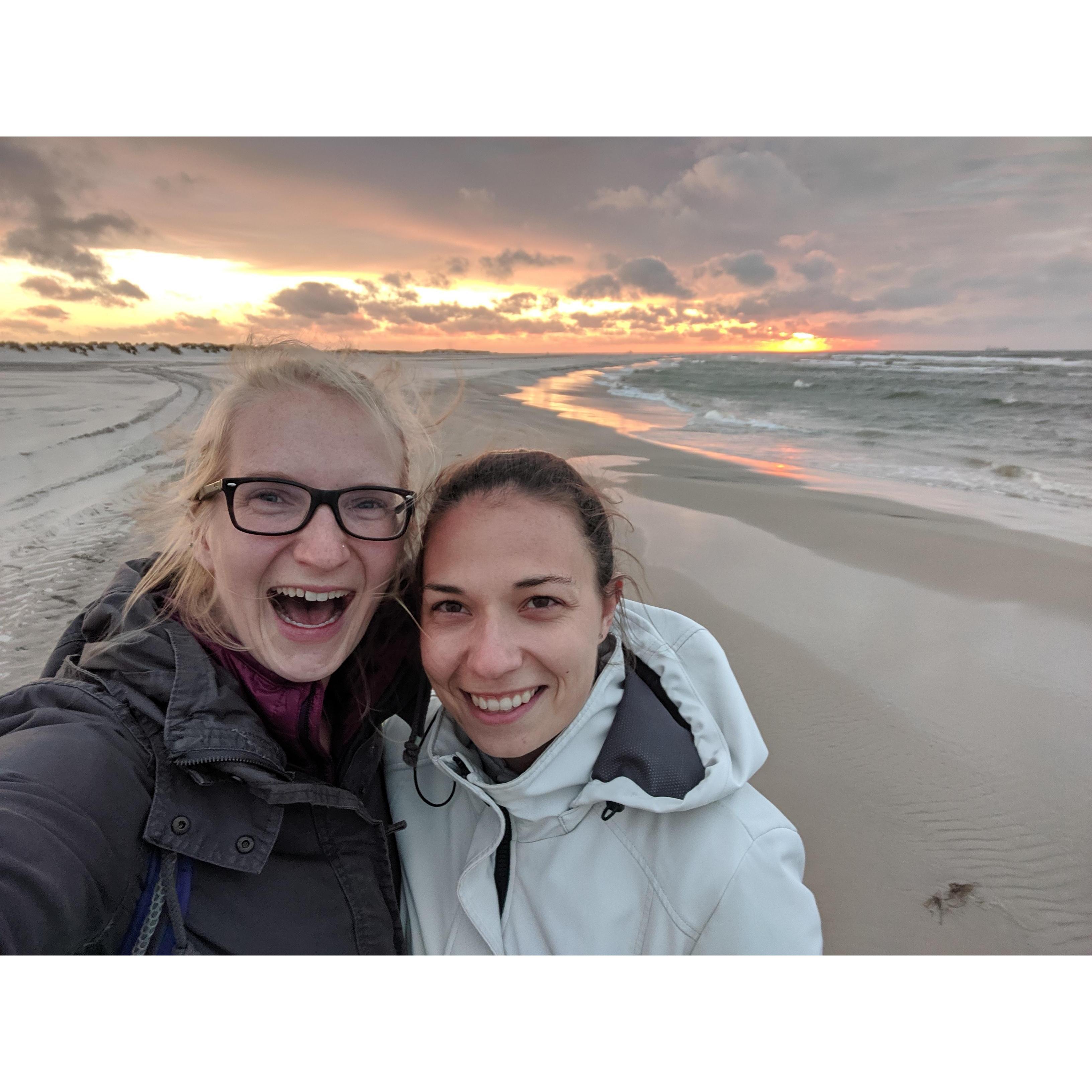 While in Denmark, Keara truly got to live out her viking side and blended in well with the majority blue-eyed & blond-haired Danes. This was us visiting Skagen--the point where two seas meet.