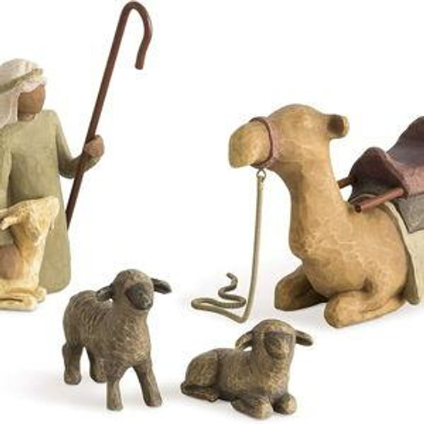 Nativity Pieces: Shepherd and Stable Animals