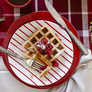 Stripe Salad Plate