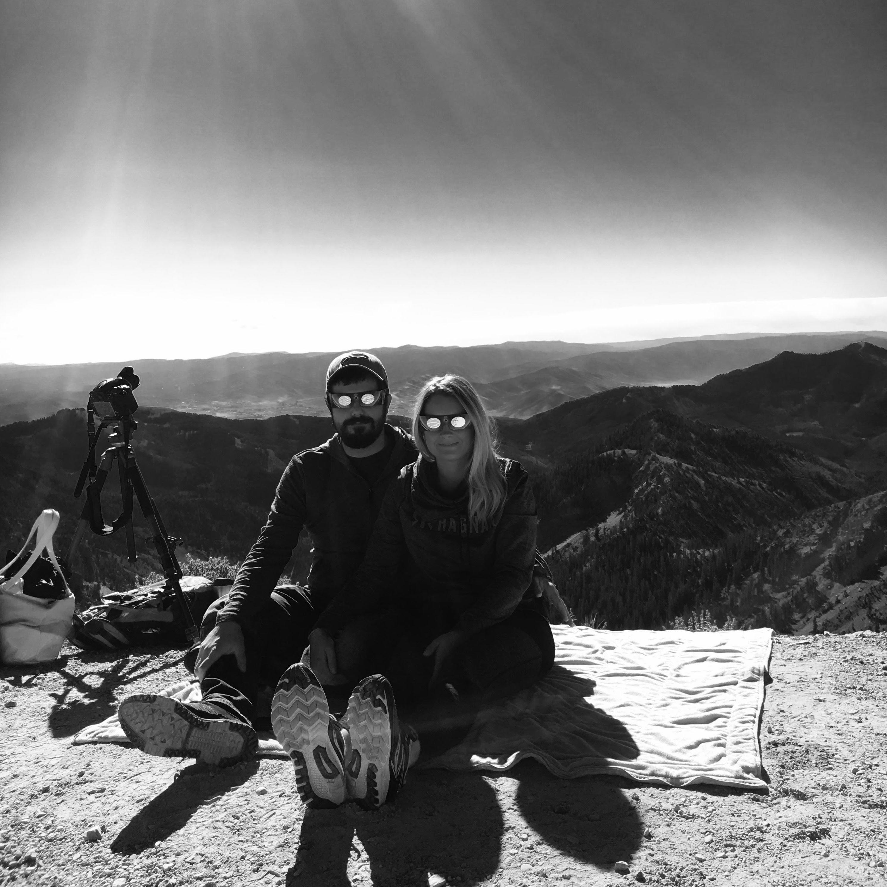 solar eclipse (close to totality!) @ the top of Snowbird