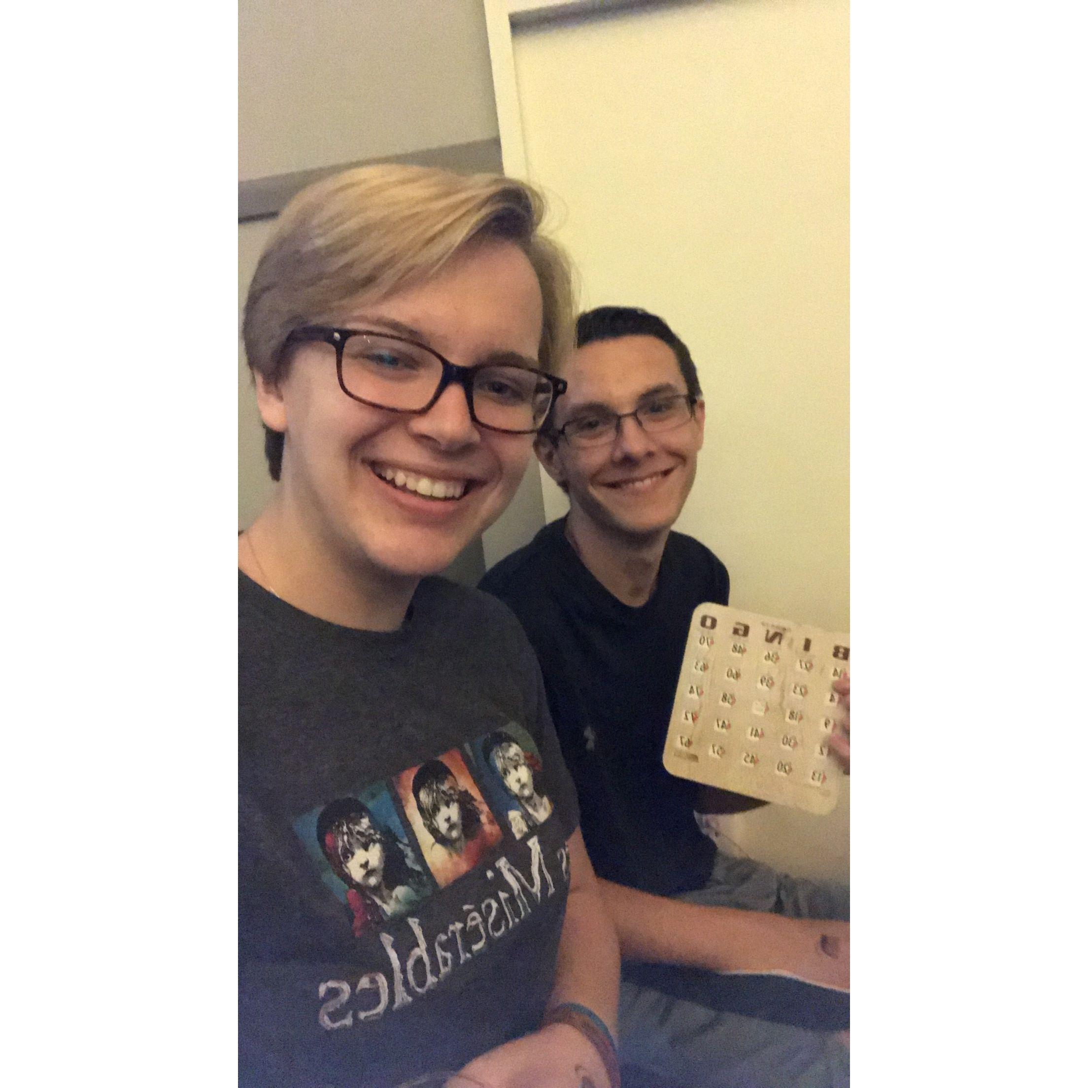 Rowan Family BINGO (where Krysia met Jacob's family for the first time), September 2017