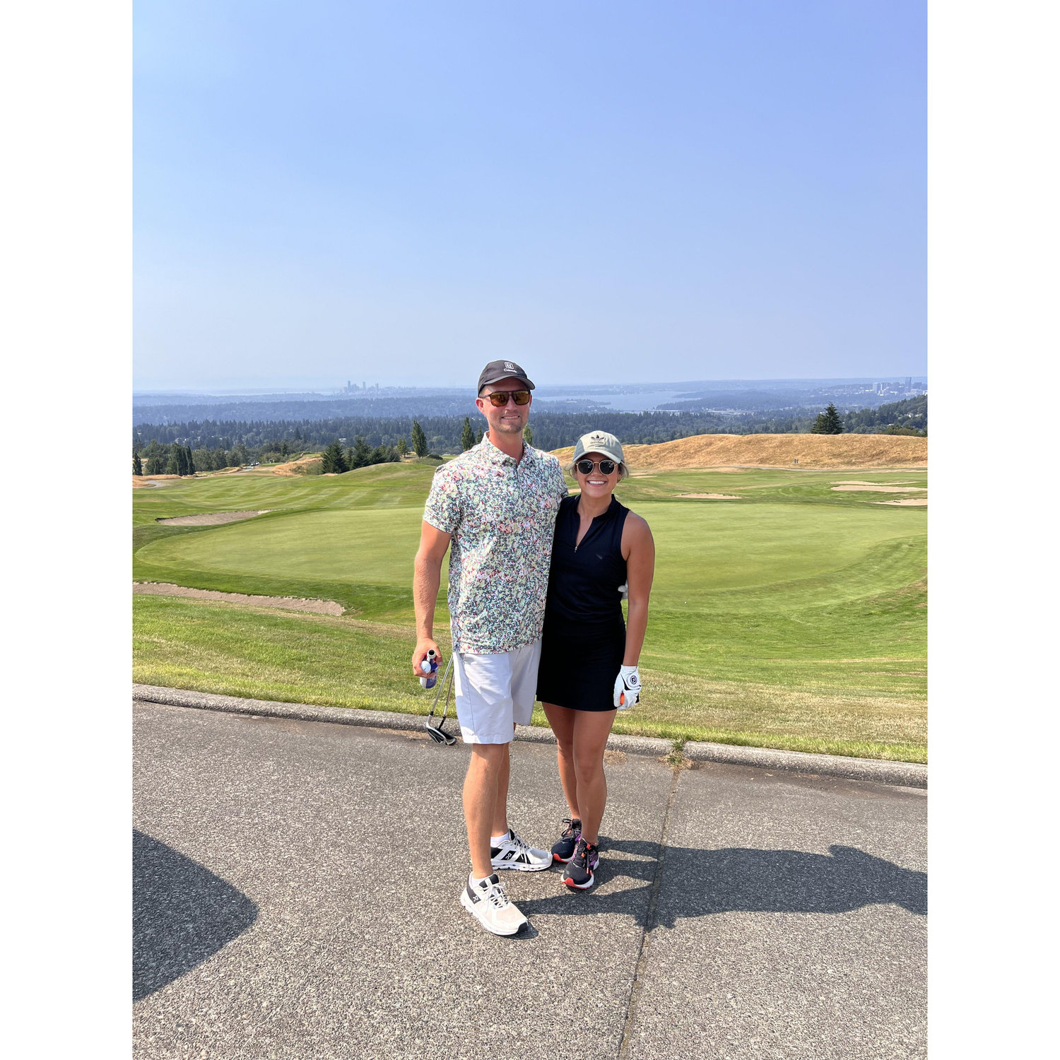 Golf at Aunt Maurine's golf course in Washington.