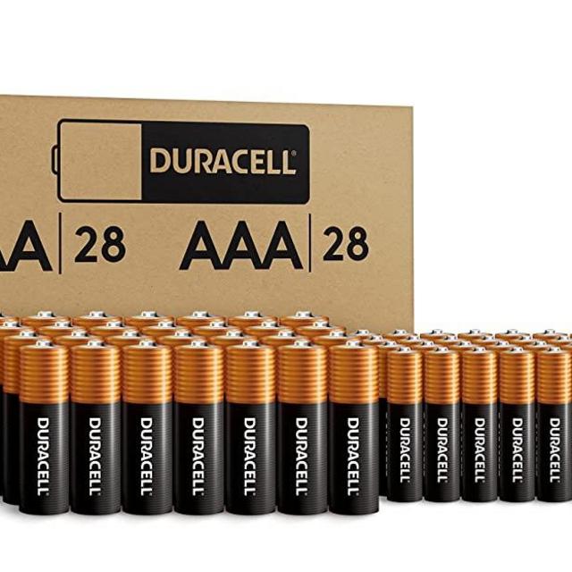 Duracell Coppertop AA + AAA Batteries, 56 Count Pack Double A and Triple A Alkaline Battery with Power Boost Ingredients, Long-lasting Power (Ecommerce Packaging)