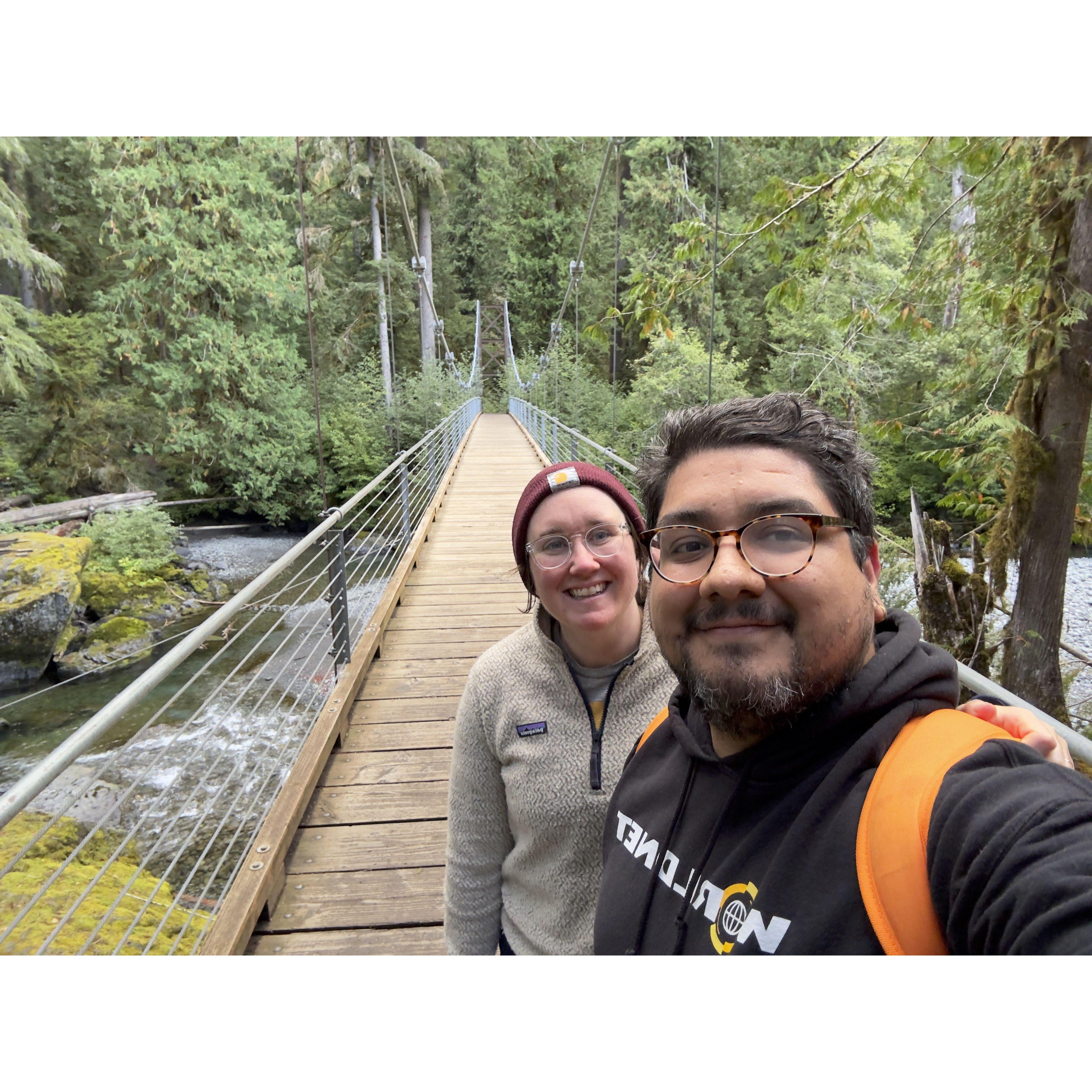 Hike near Staircase campground in Olympic National Park