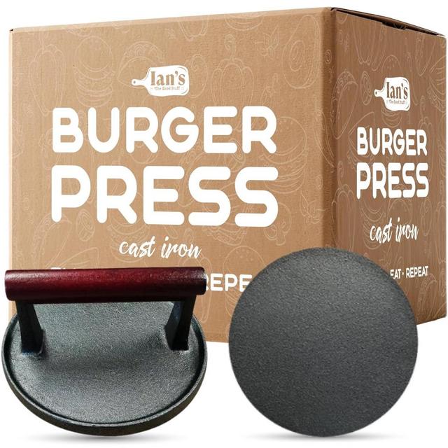 Smash Burger Press 6.5" Cast Iron