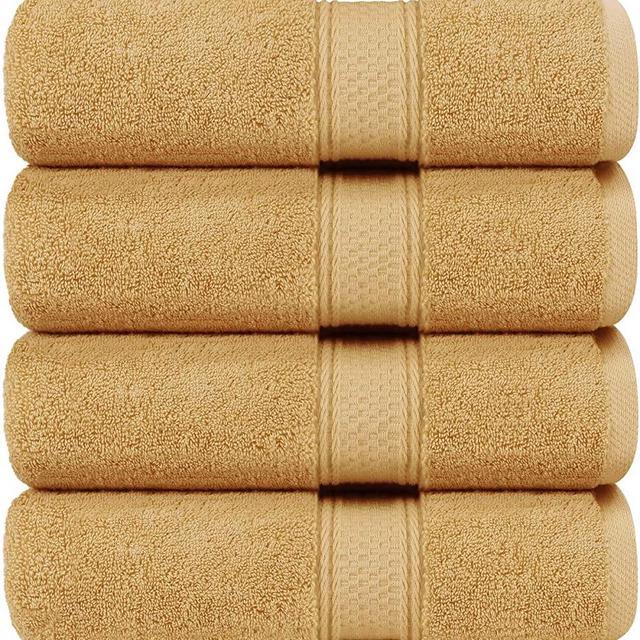 Utopia Towels - Bath Towels Set, Beige - Luxurious 700 GSM 100% Ring Spun Cotton - Quick Dry, Highly Absorbent, Soft Feel Towels, Perfect for Daily Use (4-Pack)