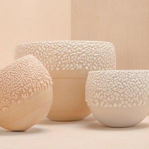 Philip Kupferschmidt SMALL BUBBLE PLANTER - PEACH