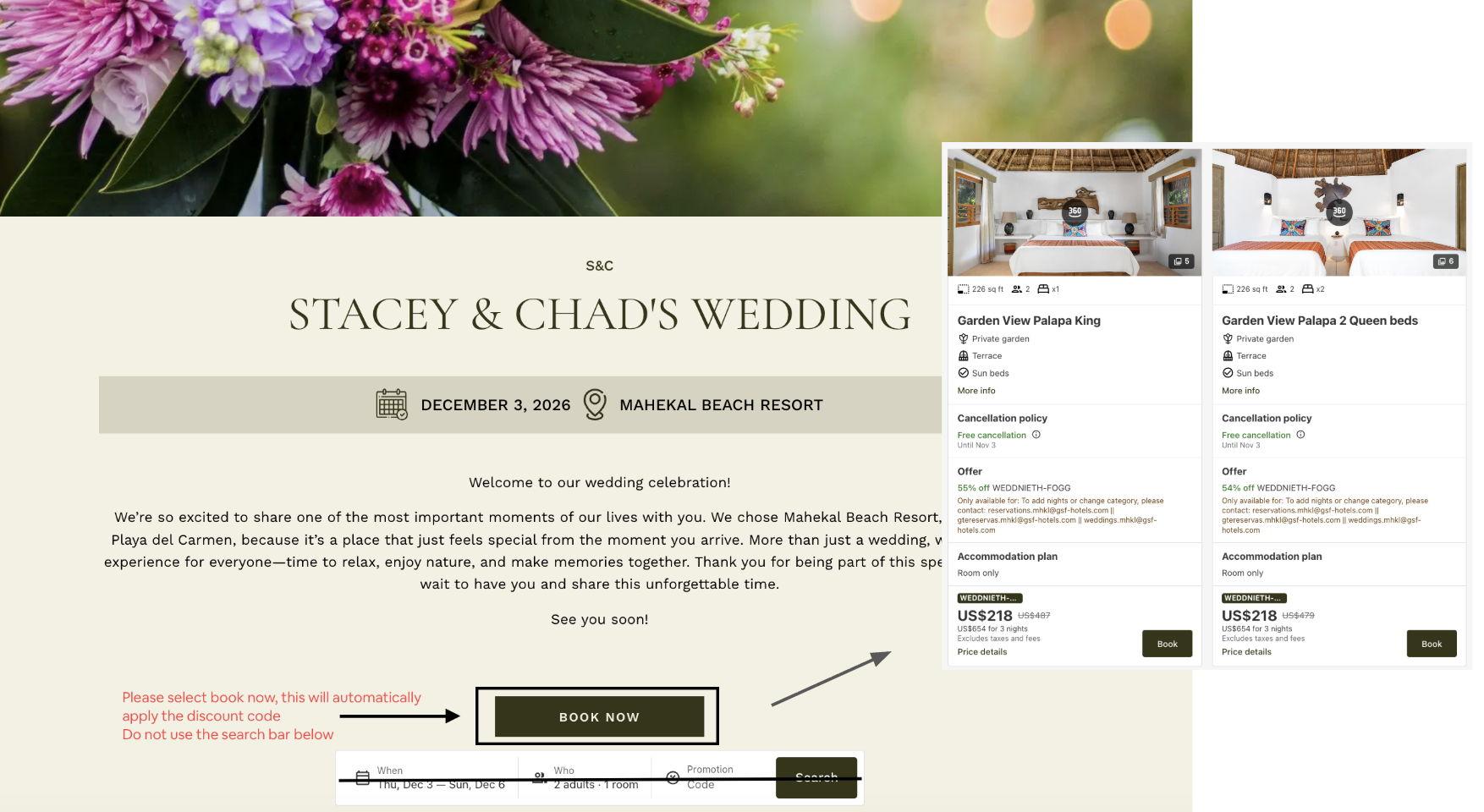 The Wedding Website of Stacey Nieth and Chad Fogg