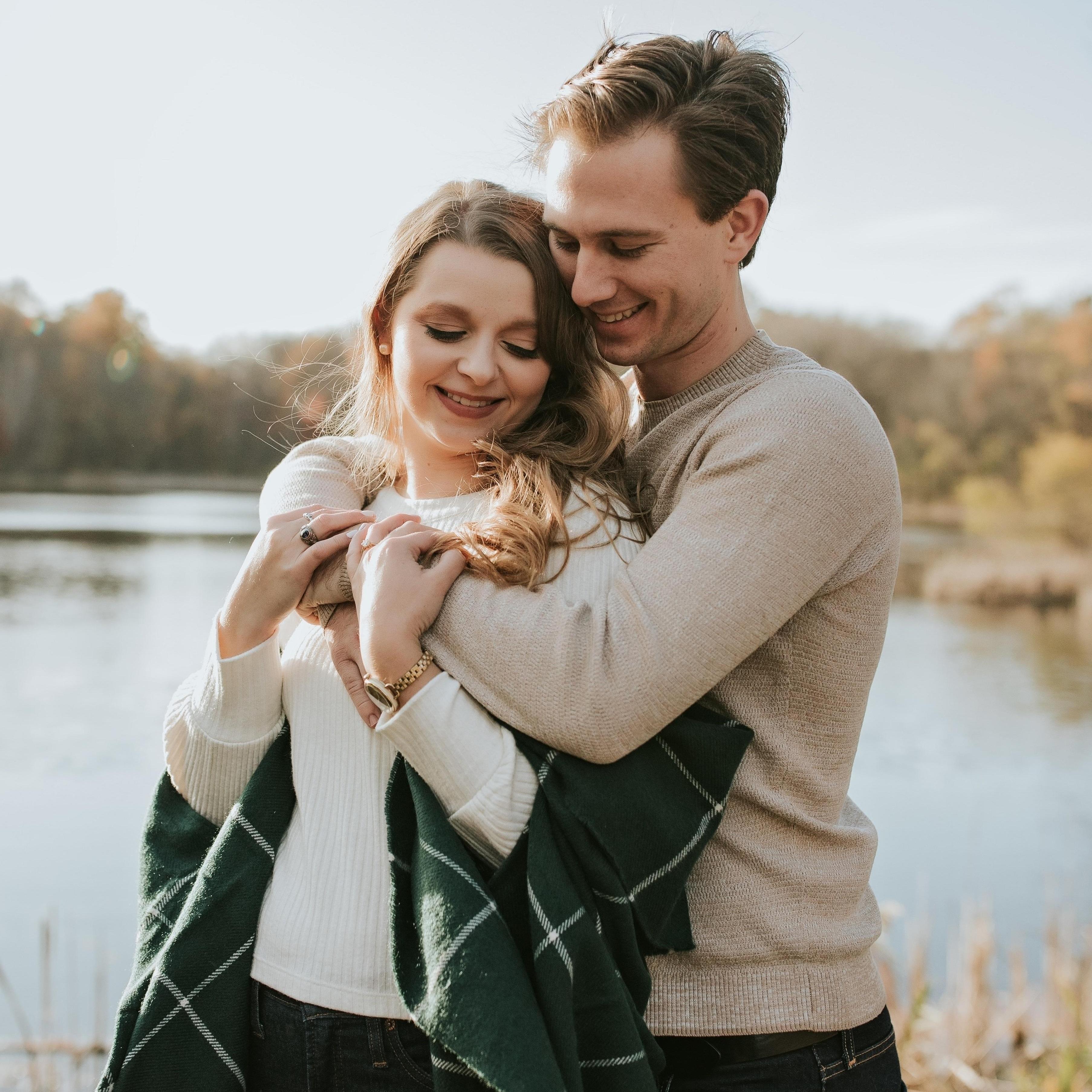 Engagement photos at Maybury State Park - November 2019