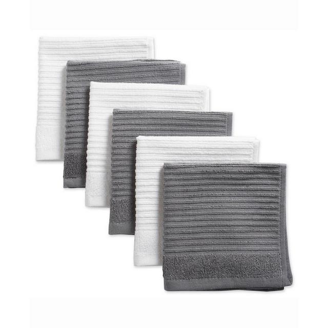 Assorted Ribbed Terry Dishcloth, Set of 6