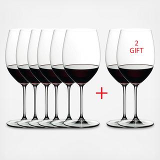 Cabernet Sauvignon/Merlot (Bordeaux) Wine Glass, Set of 8