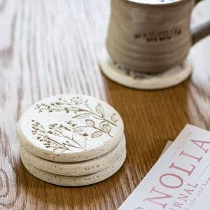Pressed Flower Plaque Coasters