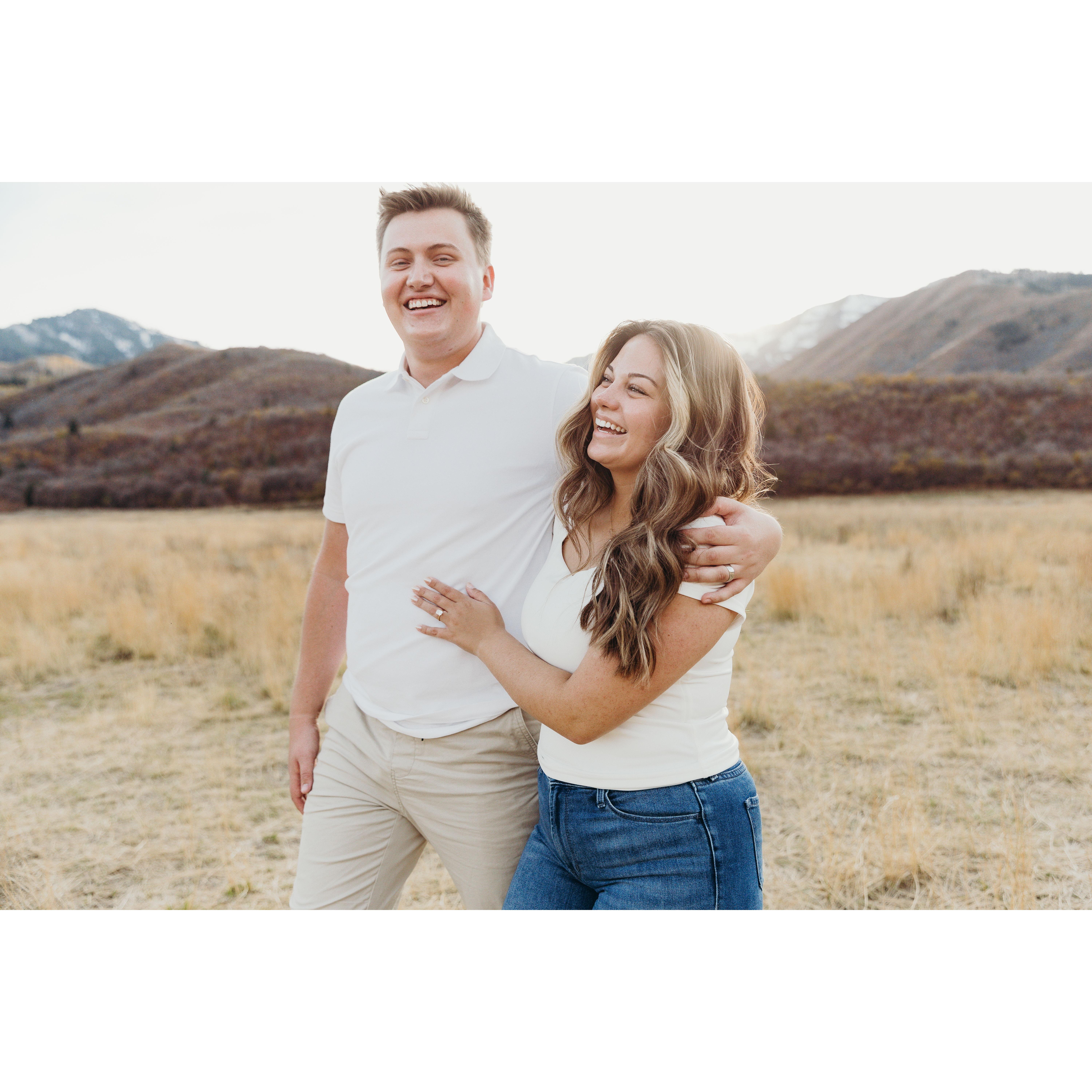 October 5th, 2024. Our engagement pictures! Robyn is AMAZING, we seriously don't deserve and can't recommend her enough!