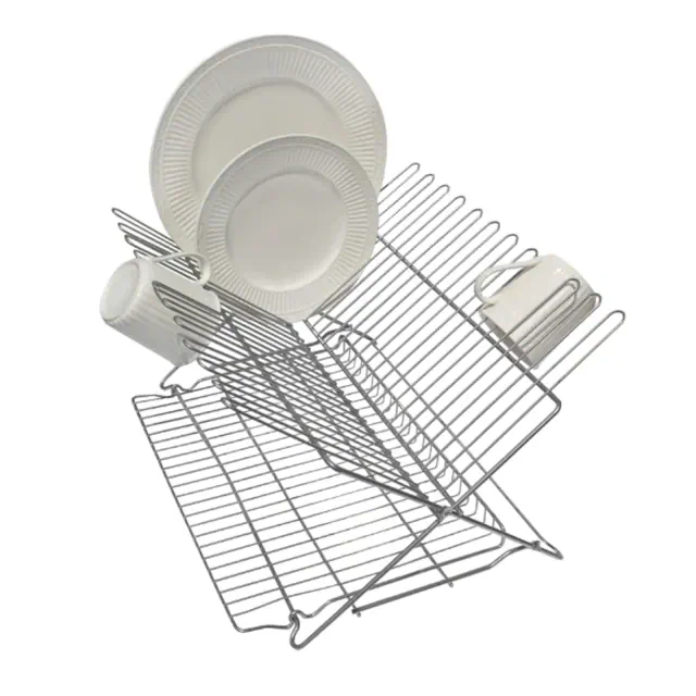 Better Houseware Extra-Large Metallic Folding Dish Rack