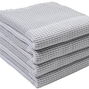 SET of 4 Diamond Weave Turkish Cotton Bath Beach Hammam Towel Peshtemal Blanket