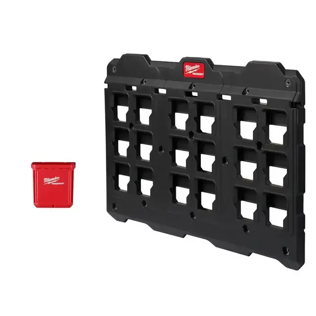 Packout 2-Pack Bin Set with Packout Large Wall Plate