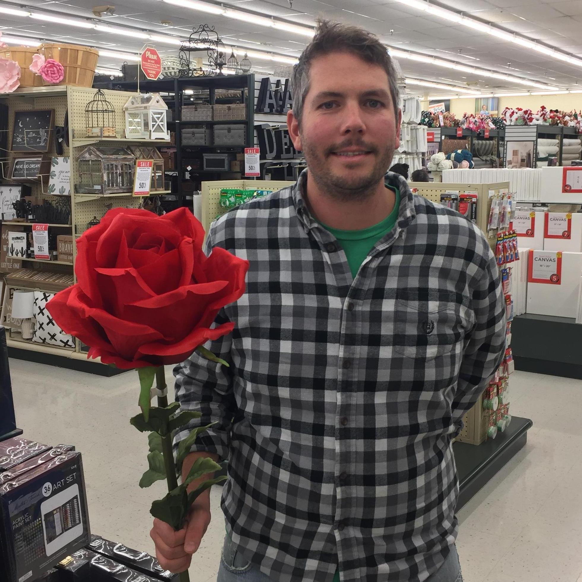 Mark bringing romance to craft store shopping ;)
