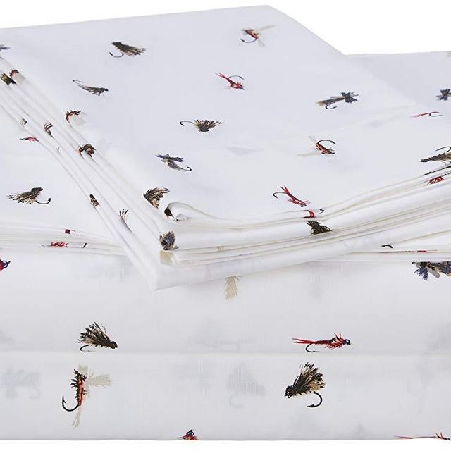 Eddie Bauer Fishing Flies Sheet Set, Queen