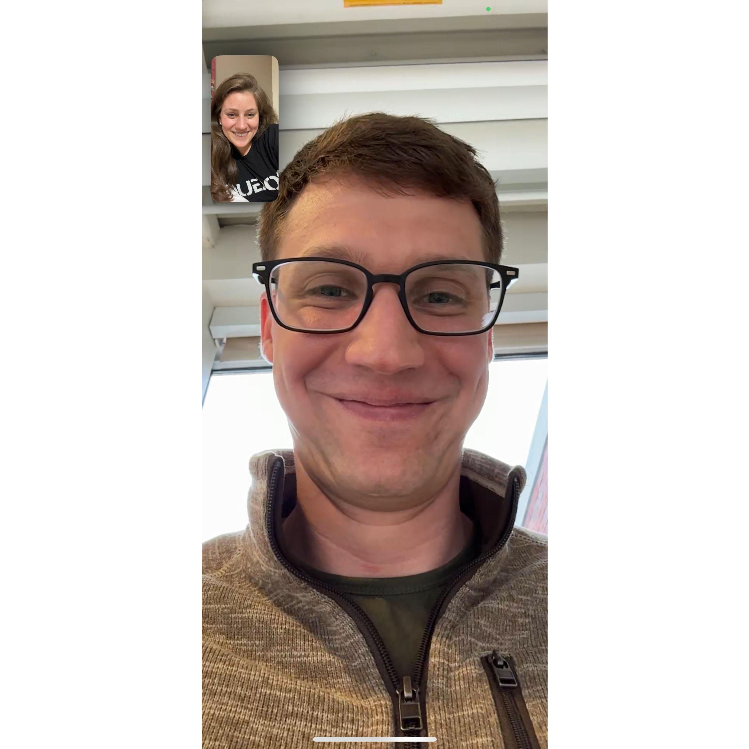 We've had too many facetime dates with Christina's travel