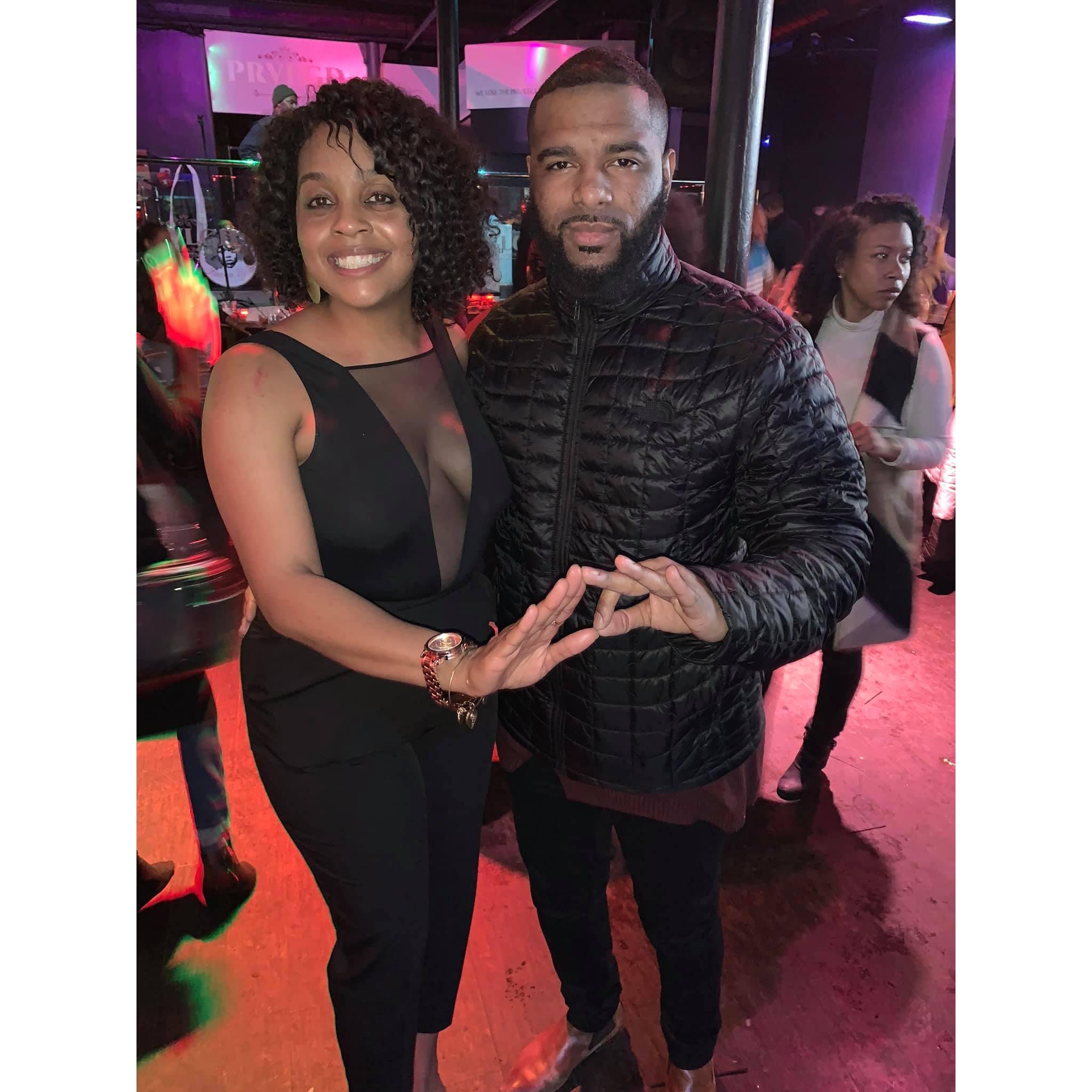 Celebrating founders day with those DevaStaTing Divas of Delta Sigma Theta Sorority Inc. OOO-OOP!