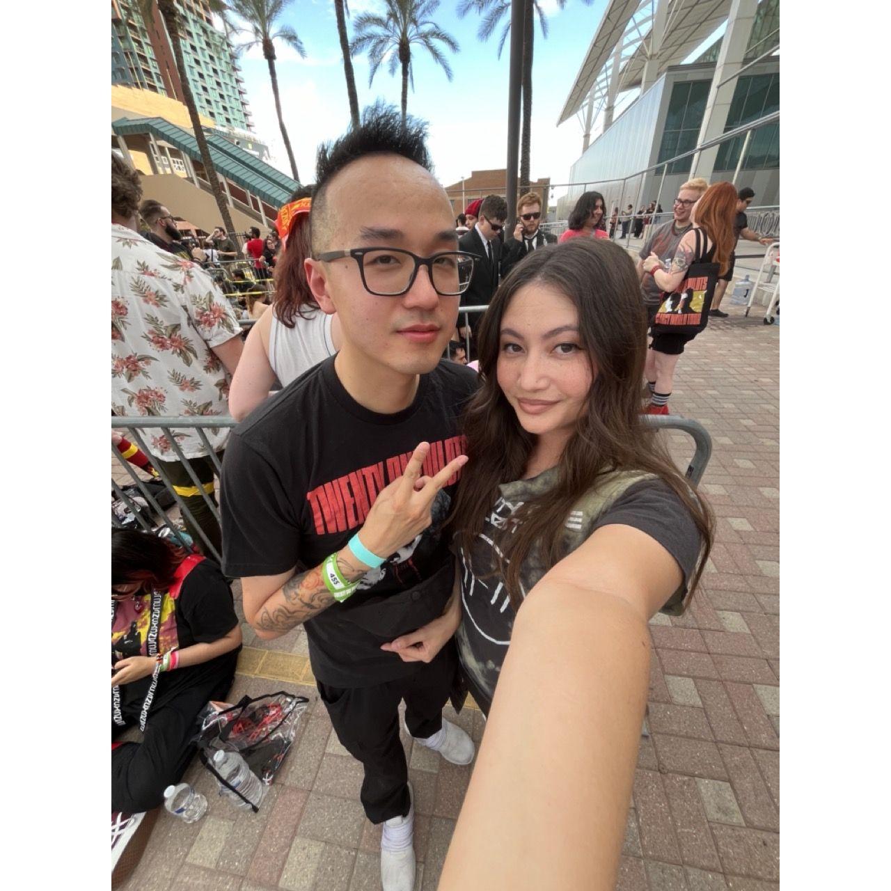 Of course we had to add a photo of us at a Twenty One Pilots concert.